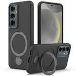 Samsung Galaxy S25+ / S24+ Magnetiskt skal Roterande ring Stödfunktion TPU + PC mobilbaksida