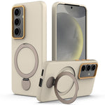 Samsung Galaxy S25+ / S24+ Magnetiskt skal Roterande ring Stödfunktion TPU + PC mobilbaksida