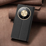 BINFEN COLOR For Honor Magic8 Lite 5G / X9d 5G / X70 5G Leather Case  BF32 Wallet RFID Blocking Phone Cover