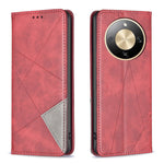 For Honor Magic8 Lite 5G / X9d 5G / X70 5G Case Card Slots Geometry Imprint Leather Phone Cover