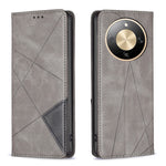 For Honor Magic8 Lite 5G / X9d 5G / X70 5G Case Card Slots Geometry Imprint Leather Phone Cover