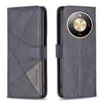 BINFEN COLOR For Honor Magic8 Lite 5G / X9d 5G / X70 5G Phone Case  Wallet Stand Geometry Imprinted Leather Cover