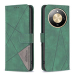 BINFEN COLOR For Honor Magic8 Lite 5G / X9d 5G / X70 5G Phone Case  Wallet Stand Geometry Imprinted Leather Cover