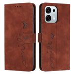 For Oppo A6 Pro 5G / Oppo A6 Pro 4G / Oppo F31 5G Stand Case PU Leather Phone Cover Imprinted Heart Pattern