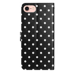 For iPhone 17th / 16th Leather Case Polka Dot Pattern Wallet Stand Folio Phone Cover