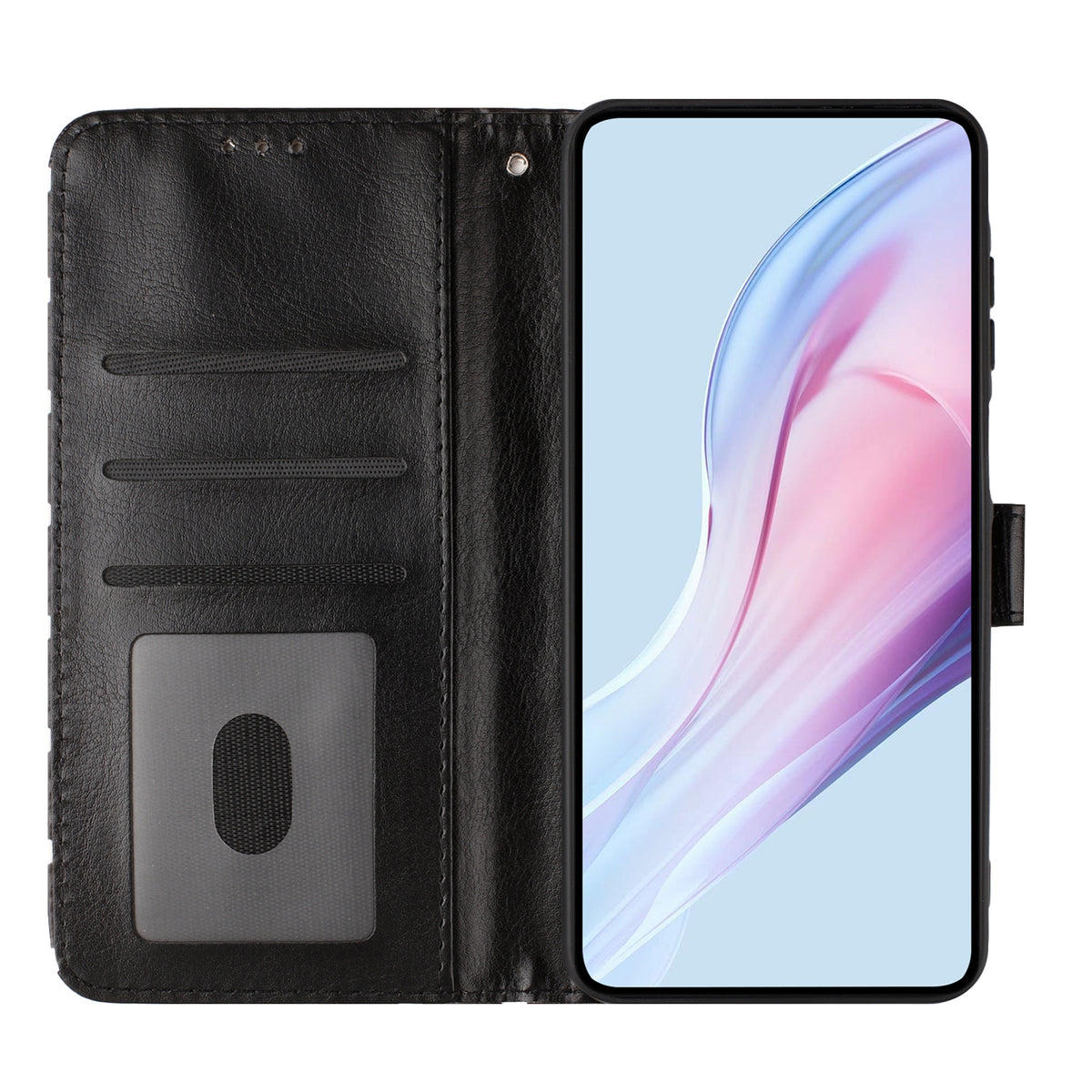 For iPhone 17th / 16th Leather Case Polka Dot Pattern Wallet Stand Folio Phone Cover