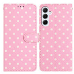 Til Samsung Galaxy A18 5G / A18 4G / A26 5G / A17 5G Lædercover Prikket Mønster Pung Stativ Folio Telefoncover