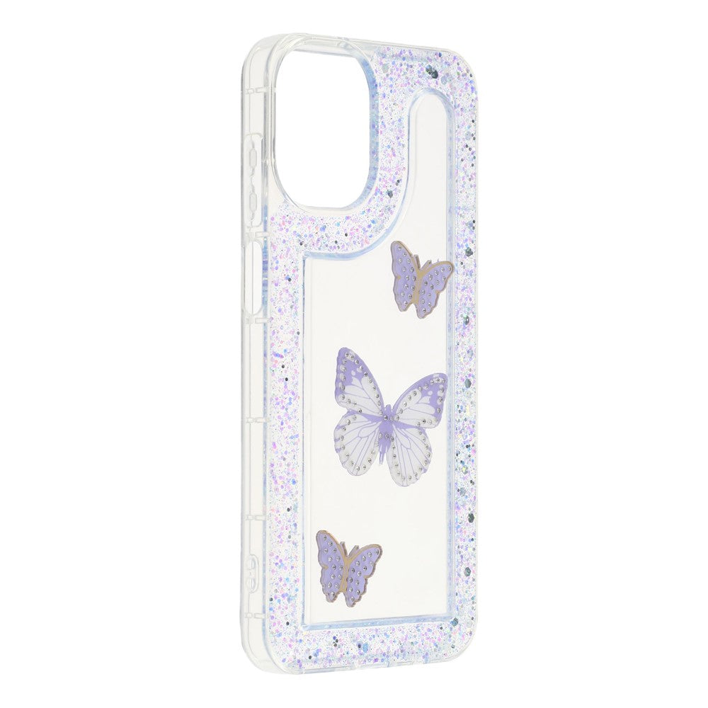 For Samsung Galaxy A06 4G Case DIY Butterfly Glitter Epoxy Soft TPU Phone Back Cover