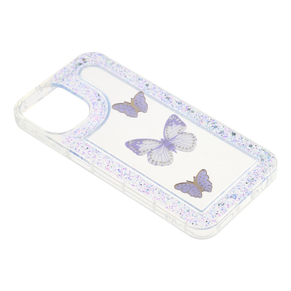 For Samsung Galaxy A06 4G Case DIY Butterfly Glitter Epoxy Soft TPU Phone Back Cover