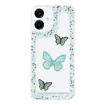 For Samsung Galaxy A06 4G Case DIY Butterfly Glitter Epoxy Soft TPU Phone Back Cover
