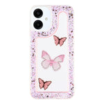 For Samsung Galaxy A06 4G Case DIY Butterfly Glitter Epoxy Soft TPU Phone Back Cover