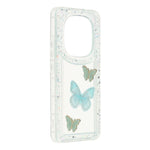 For Xiaomi Redmi Note 14 Pro 5G  /  Poco X7 5G Case DIY Butterfly Glitter Epoxy Soft TPU Phone Back Cover