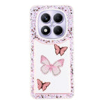 For Xiaomi Redmi Note 14 Pro 5G  /  Poco X7 5G Case DIY Butterfly Glitter Epoxy Soft TPU Phone Back Cover