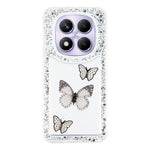 For Xiaomi Redmi Note 14 Pro 5G  /  Poco X7 5G Case DIY Butterfly Glitter Epoxy Soft TPU Phone Back Cover