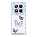 For Xiaomi Redmi Note 14 Pro 5G  /  Poco X7 5G Case DIY Butterfly Glitter Epoxy Soft TPU Phone Back Cover