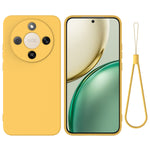 For Honor Magic8 Lite 5G / X9d 5G / X70 5G Liquid Silicone Case Phone Back Cover with Hand Strap