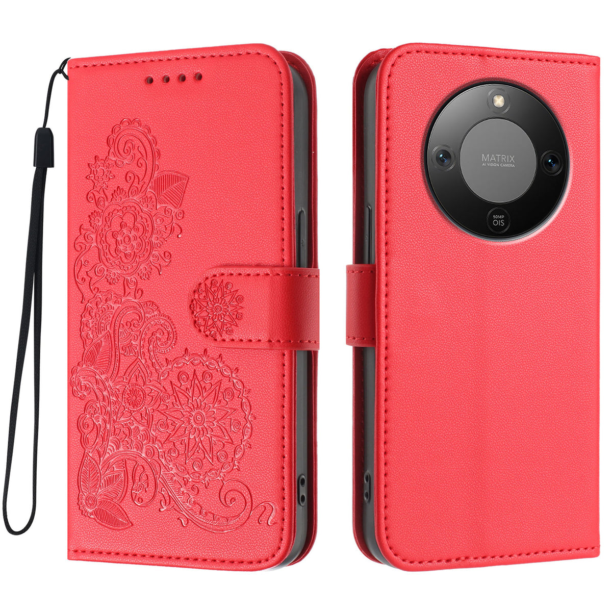 For Honor Magic8 Lite 5G / X9d 5G / X70 5G Phone Cases Mandala Flower Leather Wallet Mobile Cover with Strap