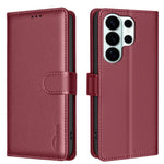 BINFEN COLOR For Samsung Galaxy S26 Ultra Leather Case  BF32 Wallet RFID Blocking Phone Cover