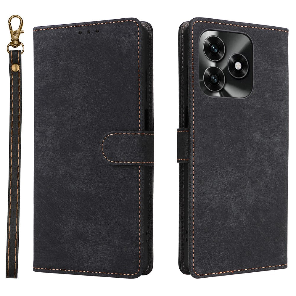 PU Leather Case for Honor X5c 4G / X5c Plus 4G / Play10A 4G Wallet RFID Blocking Phone Cover Stand with Strap