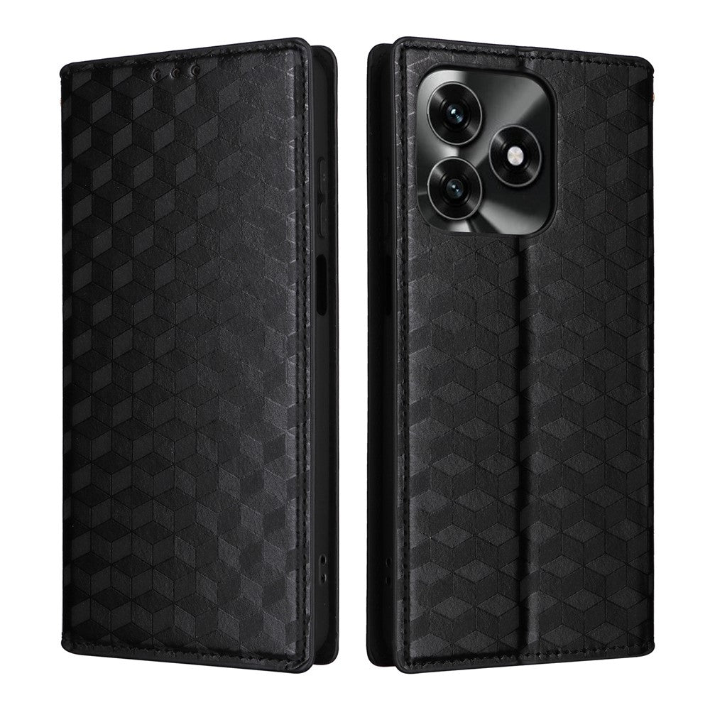 Leather Case for Honor X5c 4G / X5c Plus 4G / Play10A 4G Wallet Rhombus Imprinted Phone Cover