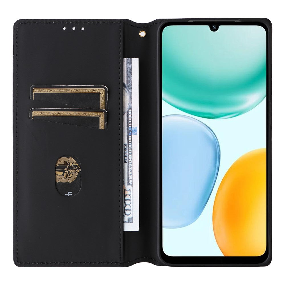 Leather Case for Honor X5c 4G / X5c Plus 4G / Play10A 4G Wallet Rhombus Imprinted Phone Cover