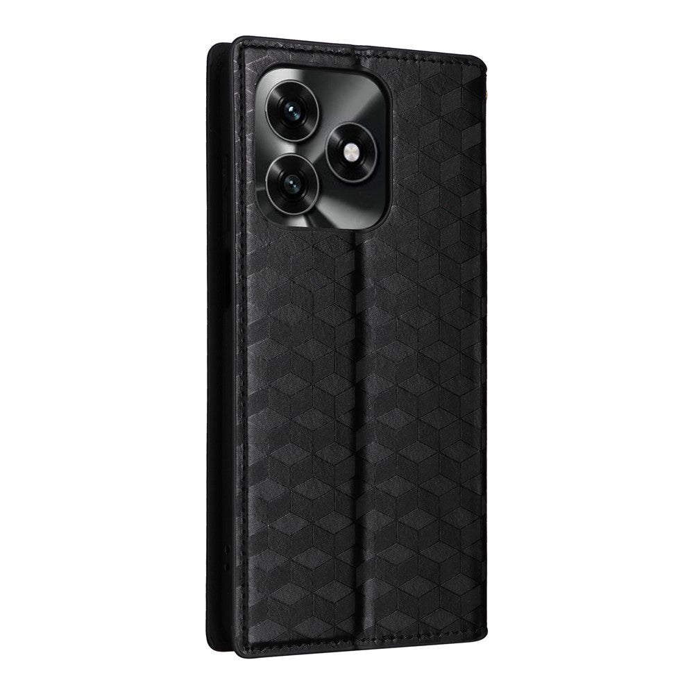 Leather Case for Honor X5c 4G / X5c Plus 4G / Play10A 4G Wallet Rhombus Imprinted Phone Cover
