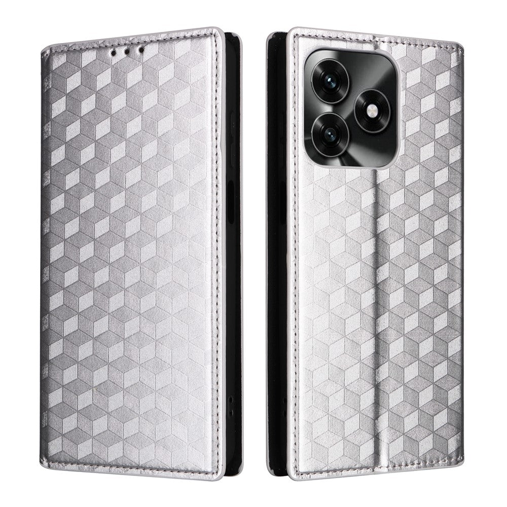 Leather Case for Honor X5c 4G / X5c Plus 4G / Play10A 4G Wallet Rhombus Imprinted Phone Cover