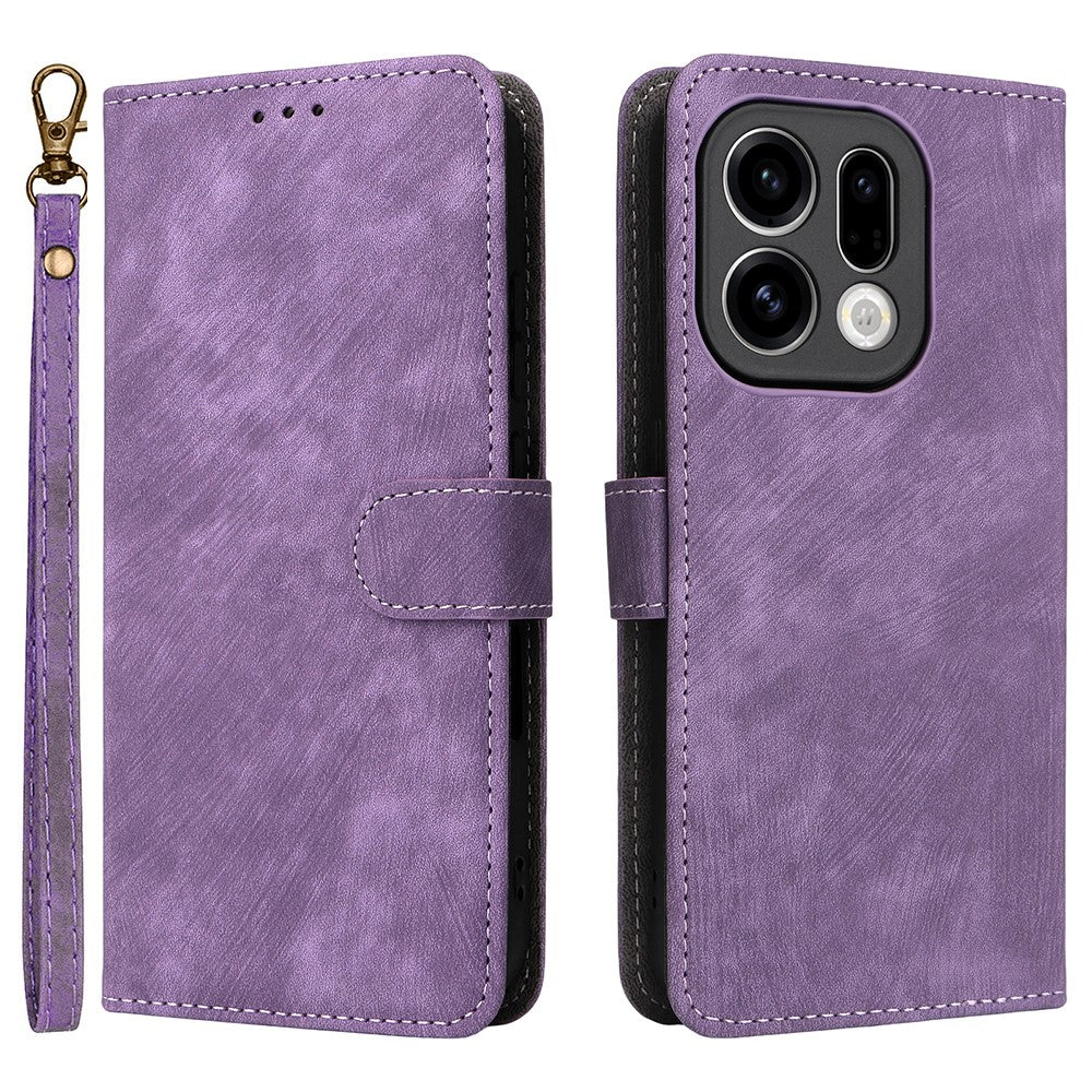 For Oppo Find X9 5G Case Wallet RFID Blocking PU Leather Phone Cover Stand with Strap
