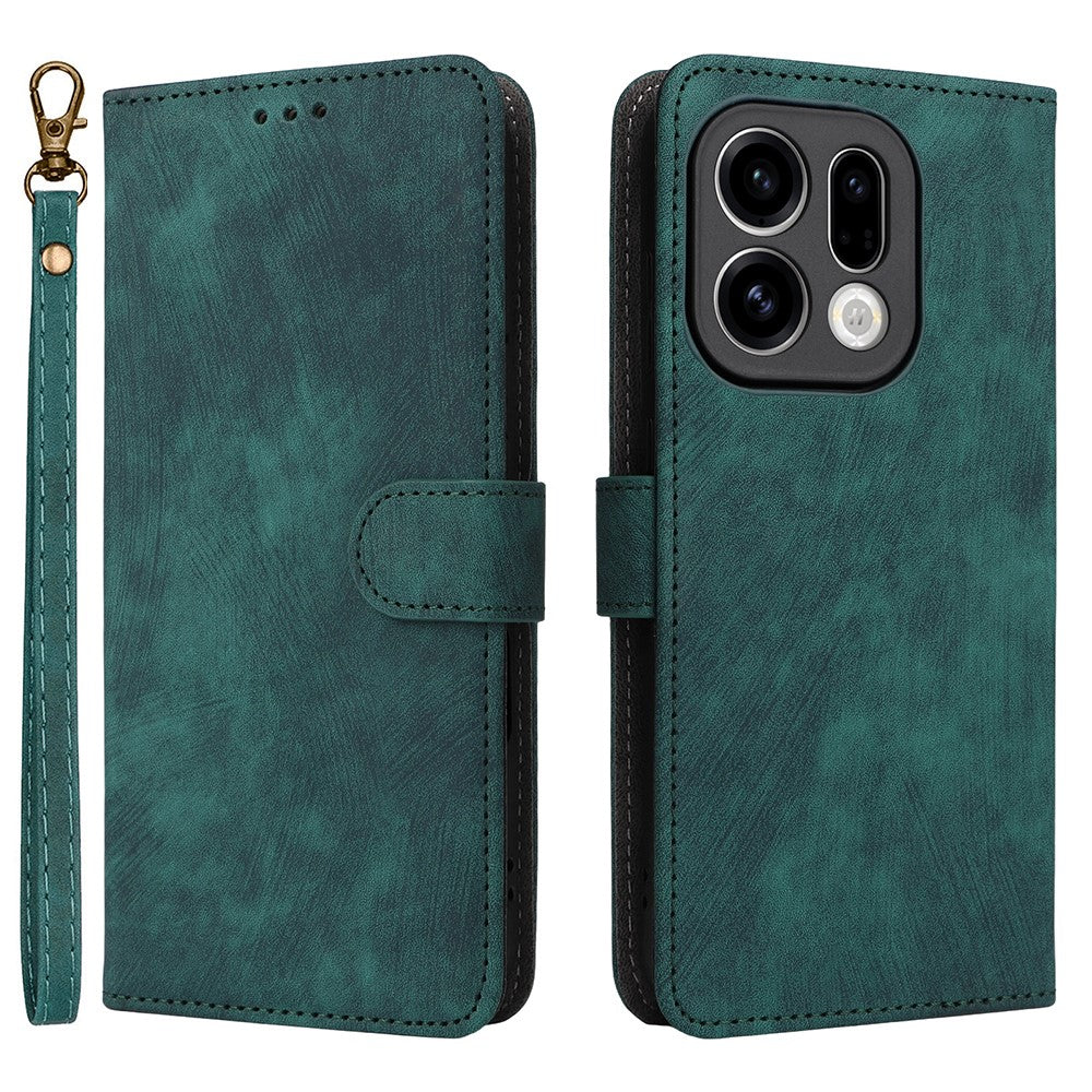 For Oppo Find X9 5G Case Wallet RFID Blocking PU Leather Phone Cover Stand with Strap