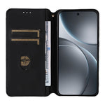 For Oppo Find X9 5G Case Wallet Rhombus Imprinted PU Leather Phone Cover
