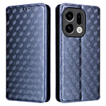 For Oppo Find X9 5G Case Wallet Rhombus Imprinted PU Leather Phone Cover