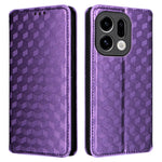 For Oppo Find X9 5G Case Wallet Rhombus Imprinted PU Leather Phone Cover