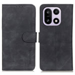 KHAZNEH For OnePlus 15 5G Case PU Leather Retro Texture Phone Cover