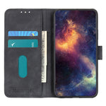 KHAZNEH For OnePlus 15 5G Case PU Leather Retro Texture Phone Cover