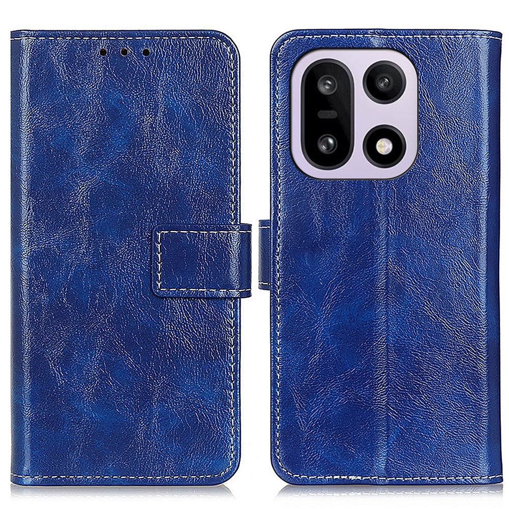 OnePlus 15 5G Plånboksfodral Lädermobilfodral Crazy Horse Texture