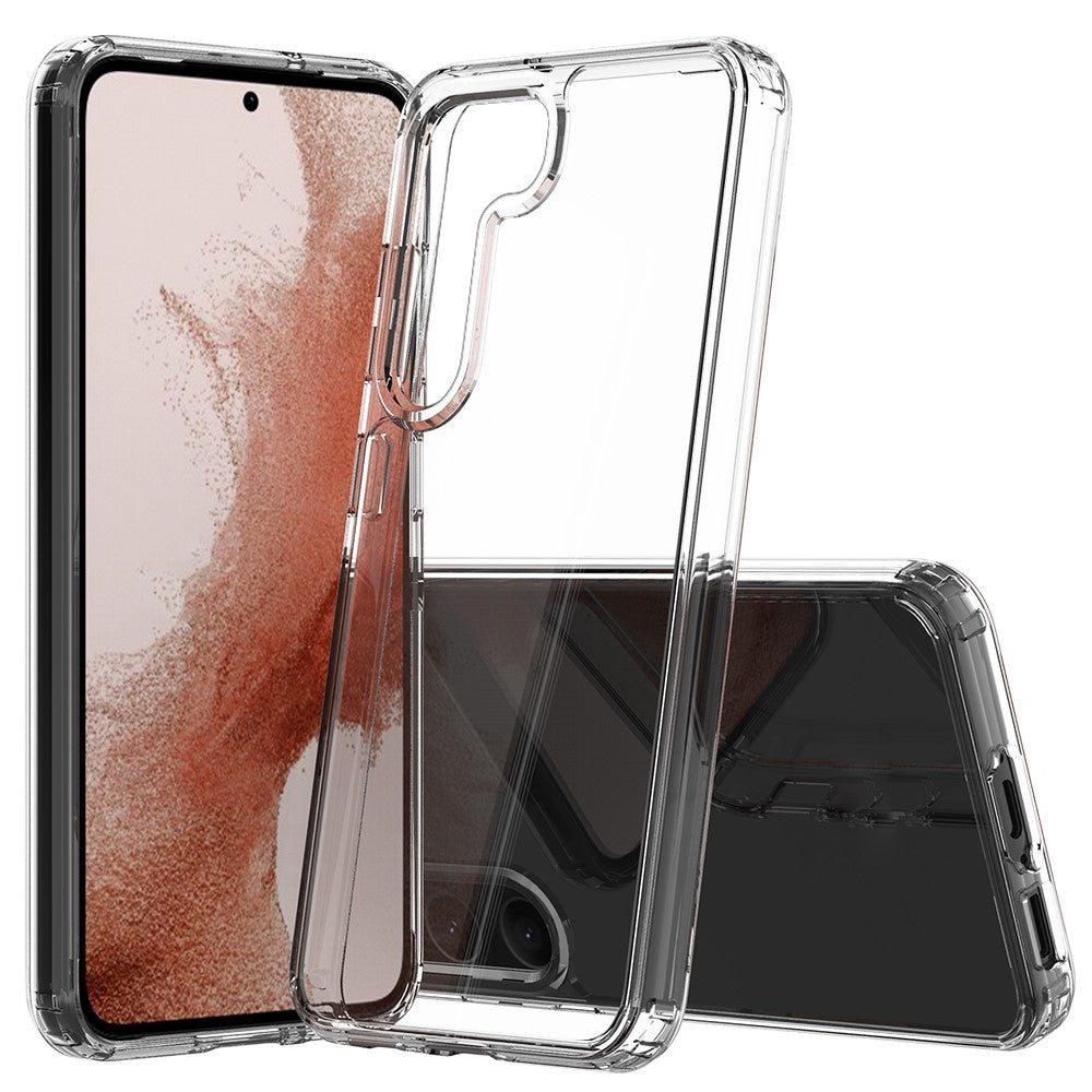 For Samsung Galaxy S23 Drop Resistant Acrylic + TPU Cellphone Case Anti-yellowing Clear Phone Cover