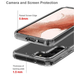 Samsung Galaxy S23 stødsikkert mobilcover i akryl + TPU, gulningsfrit gennemsigtigt mobilcover