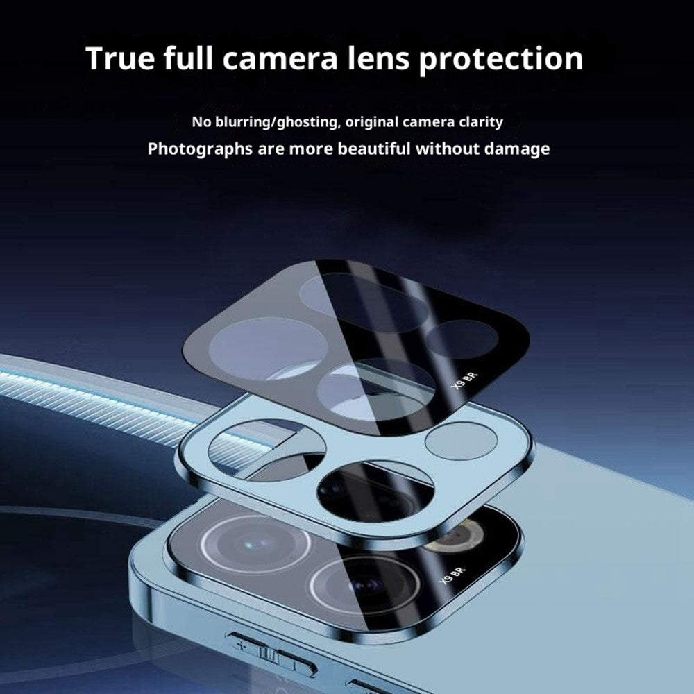 For Oppo Find X9 5G Case Acrylic + TPU + Metal Anti-Scratch Phone Cover with Electroplating Frame