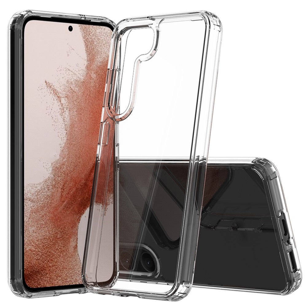 Samsung Galaxy S23+ Reptåligt mobilskal i akryl + TPU Gulnfri genomskinlig mobilkåpa