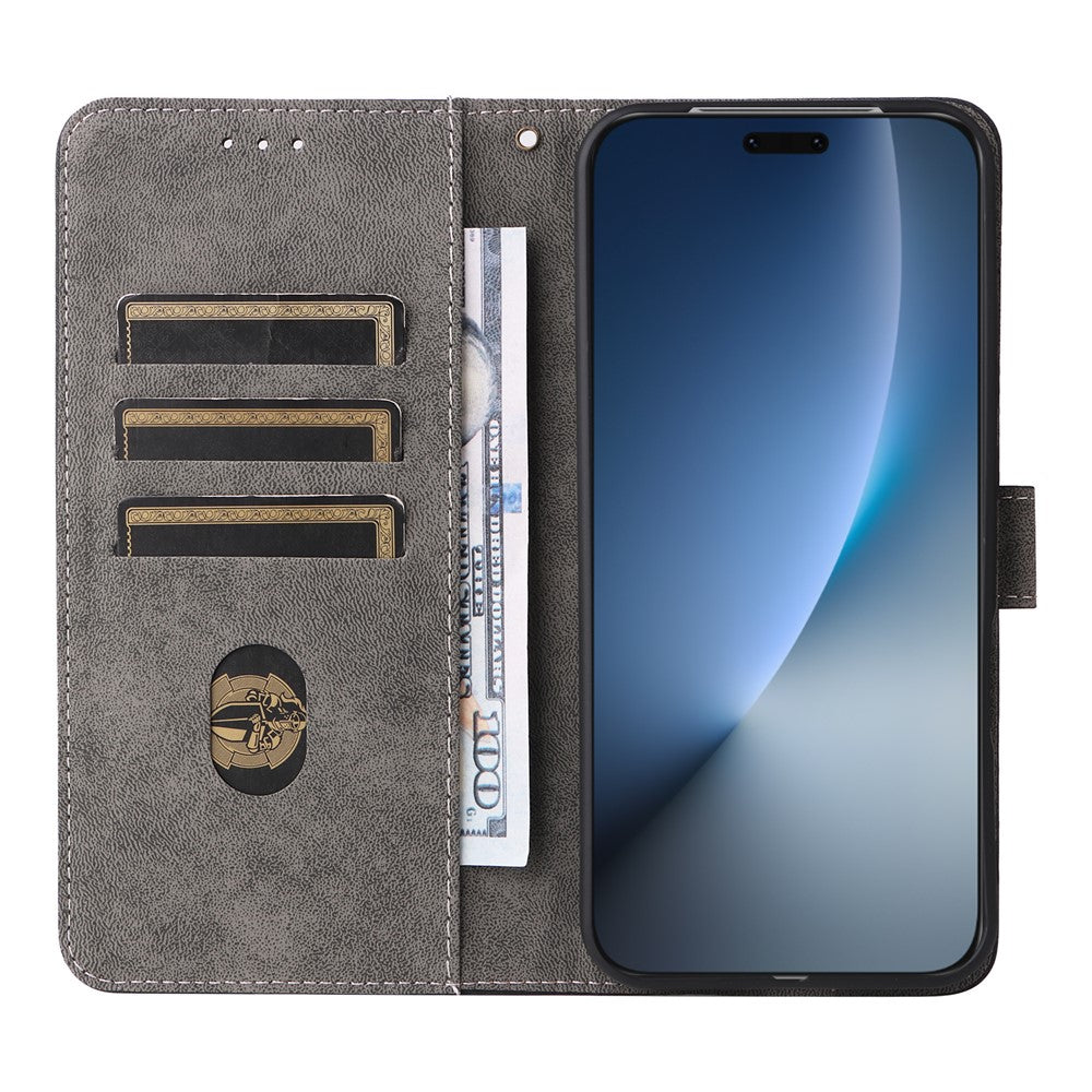 For Honor Magic8 Pro 5G Case Wallet RFID Blocking PU Leather Phone Cover Stand with Strap