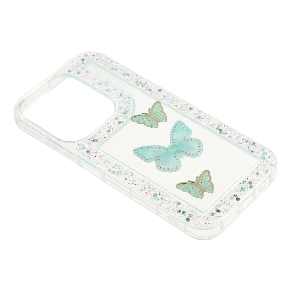 For Xiaomi Redmi 15C 4G (Global) (171mm)  /  Poco C85 4G (171mm) Case DIY Butterfly Glitter Epoxy Soft TPU Phone Back Cover