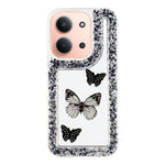 For Xiaomi Redmi 15C 4G (Global) (171mm)  /  Poco C85 4G (171mm) Case DIY Butterfly Glitter Epoxy Soft TPU Phone Back Cover