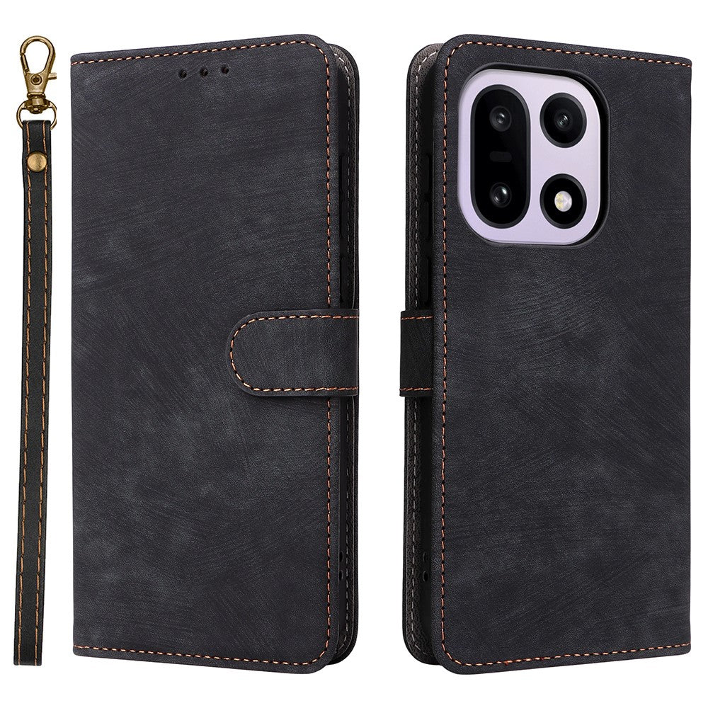 For OnePlus 15 5G Case Wallet RFID Blocking PU Leather Phone Cover Stand with Strap