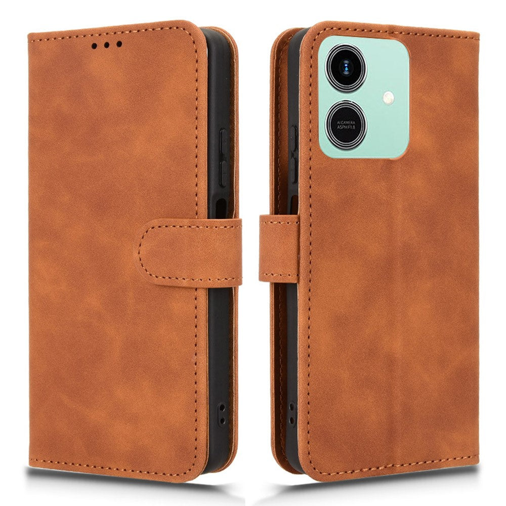 For Honor Play10 4G Leather Case Skin Feel Anti Drop Wallet Flip Phone Cover
