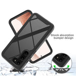 For Samsung Galaxy S23+ 3-in-1 PC + TPU + PET Screen Protector Phone Case Full Protection Drop-proof Cover