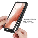 For Samsung Galaxy S23+ 3-in-1 PC + TPU + PET Screen Protector Phone Case Full Protection Drop-proof Cover