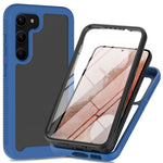 For Samsung Galaxy S23+ 3-in-1 PC + TPU + PET Screen Protector Phone Case Full Protection Drop-proof Cover