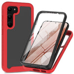 For Samsung Galaxy S23+ 3-in-1 PC + TPU + PET Screen Protector Phone Case Full Protection Drop-proof Cover