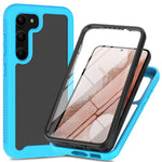 For Samsung Galaxy S23+ 3-in-1 PC + TPU + PET Screen Protector Phone Case Full Protection Drop-proof Cover