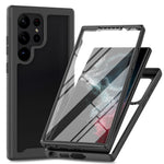 Samsung Galaxy S23 Ultra PC + TPU Hybrid Skal Fullt Skyddande PET Skärmskydd mobilskal